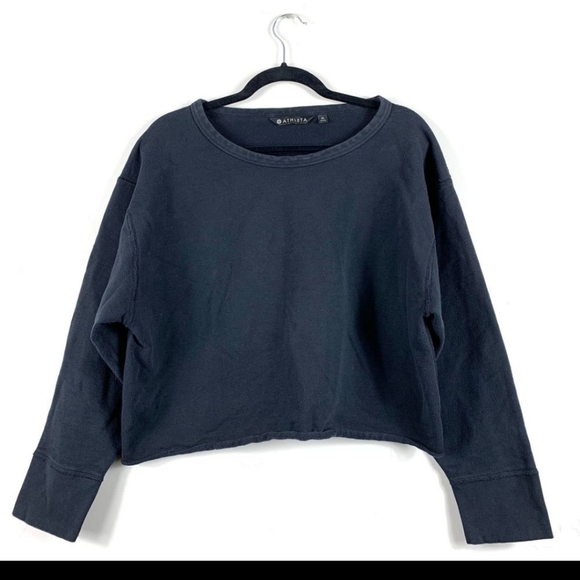 XL Athleta Cropped Edge Crop Pullover Sweatshirt - Picture 6 of 8